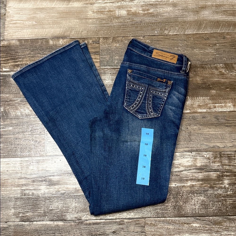 Women’s NEW Seven7 Dark Blue Flare Jeans Size10